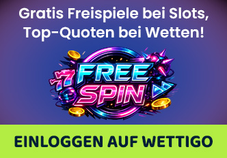 Gratis Freispiele und Top Quoten nach dem Login bei Wettigo